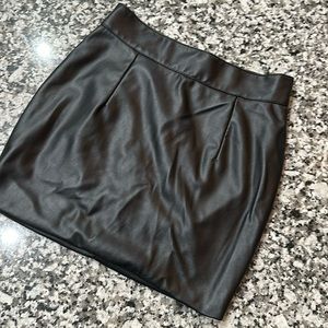 Naked Wardrobe faux leather mini skirt